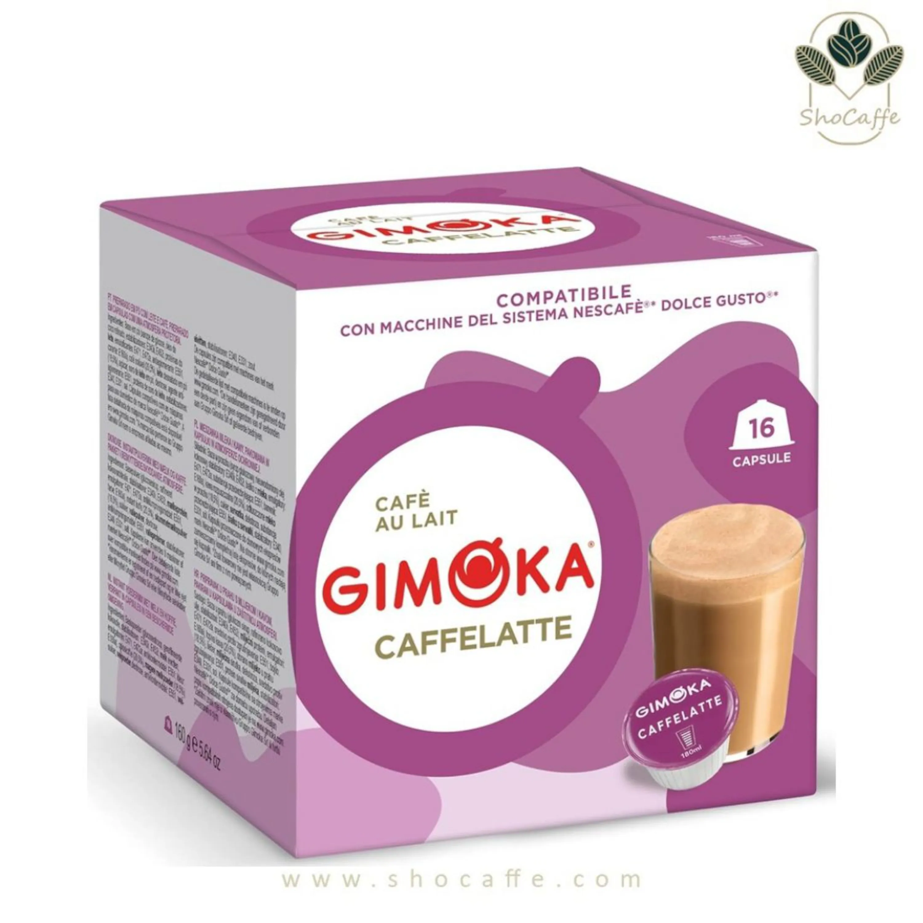 Dolce Gusto Coffee Capsule Gimoka Caffe Latte